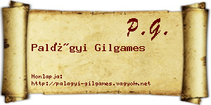 Palágyi Gilgames névjegykártya